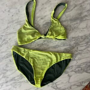 Acacia neon mesh bikini